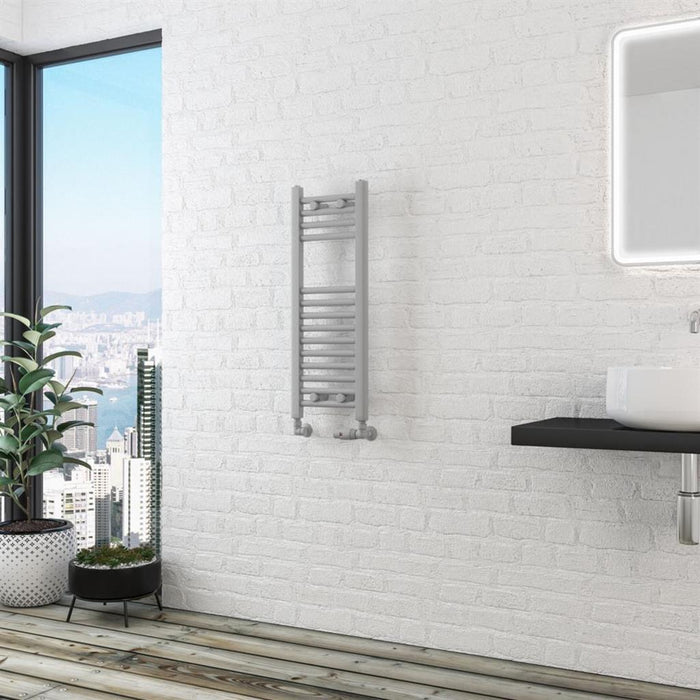 Eastbrook Wingrave Straight Heated Towel Rail - Matt Grey