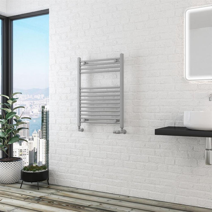Eastbrook Wingrave Straight Heated Towel Rail - Matt Grey