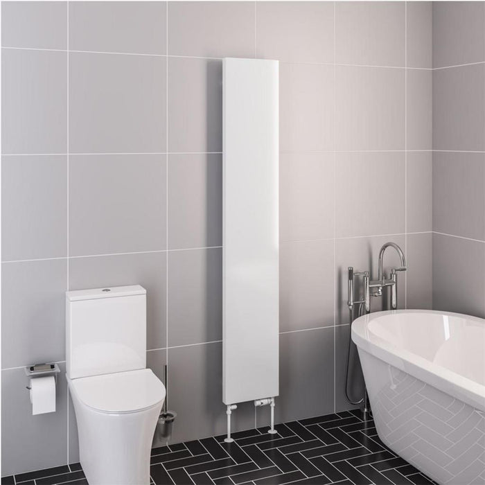 Eastbrook Wingrave Vertical Flat Panel Designer Radiator - Gloss White
