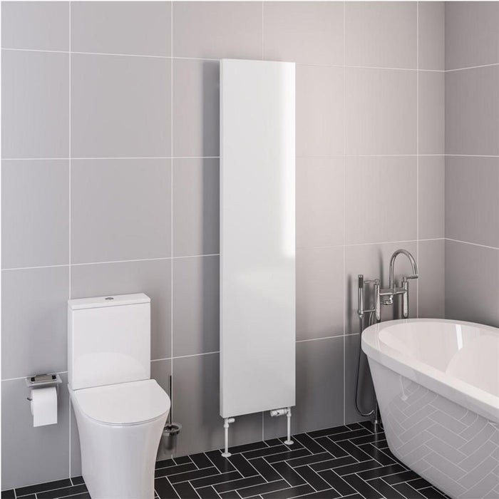 Eastbrook Wingrave Vertical Flat Panel Designer Radiator - Gloss White