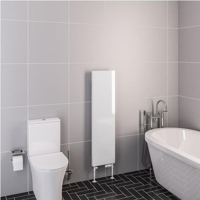 Eastbrook Wingrave Vertical Flat Panel Designer Radiator - Gloss White