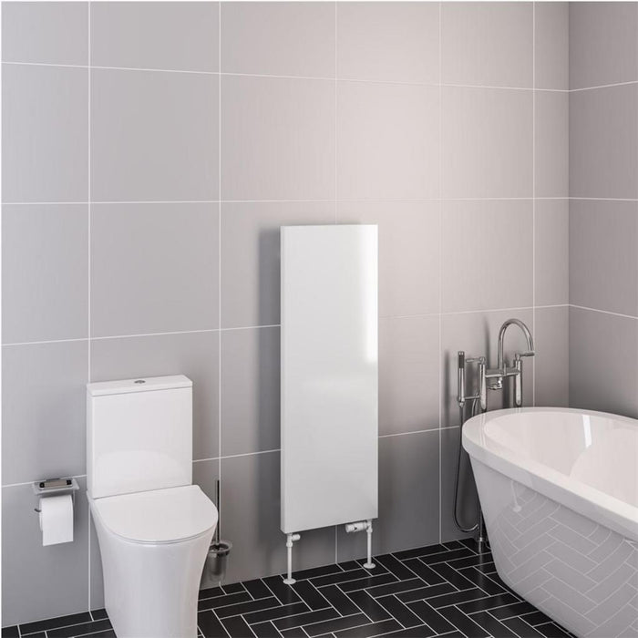Eastbrook Wingrave Vertical Flat Panel Designer Radiator - Gloss White