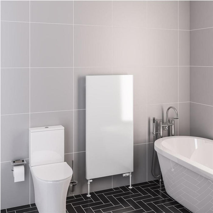 Eastbrook Wingrave Vertical Flat Panel Designer Radiator - Gloss White