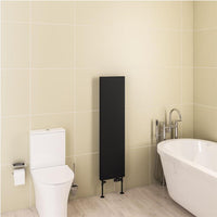 Eastbrook Wingrave Vertical Flat Panel Designer Radiator - Matt Black