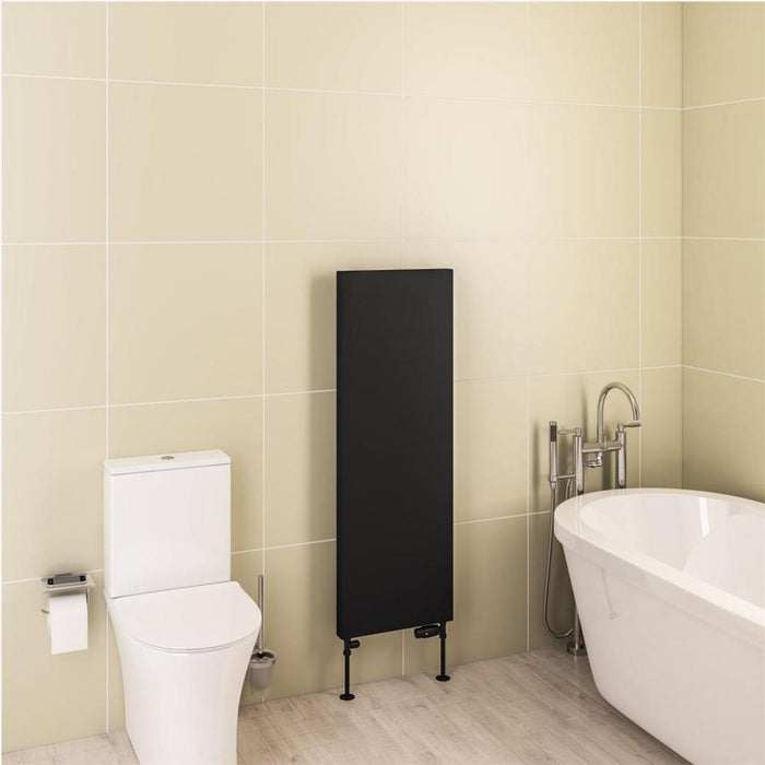 Eastbrook Wingrave Vertical Flat Panel Designer Radiator - Matt Black