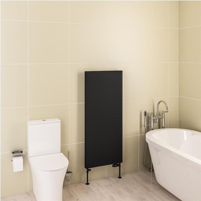Eastbrook Wingrave Vertical Flat Panel Designer Radiator - Matt Black