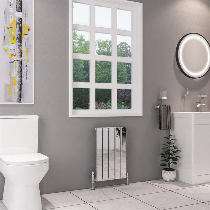 Eastbrook Deddington Single Vertical Designer Radiator - Chrome