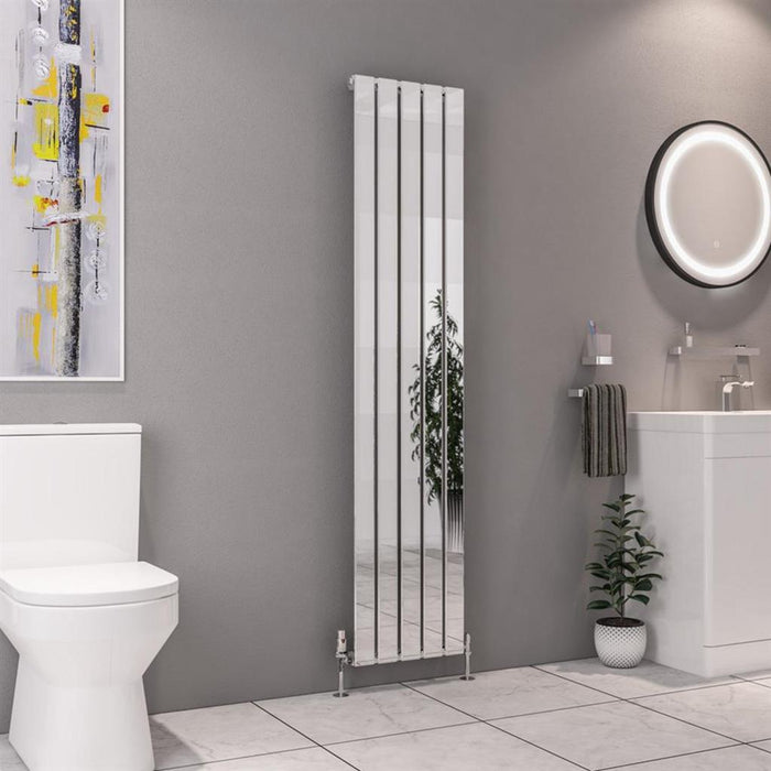 Eastbrook Deddington Single Vertical Designer Radiator - Chrome