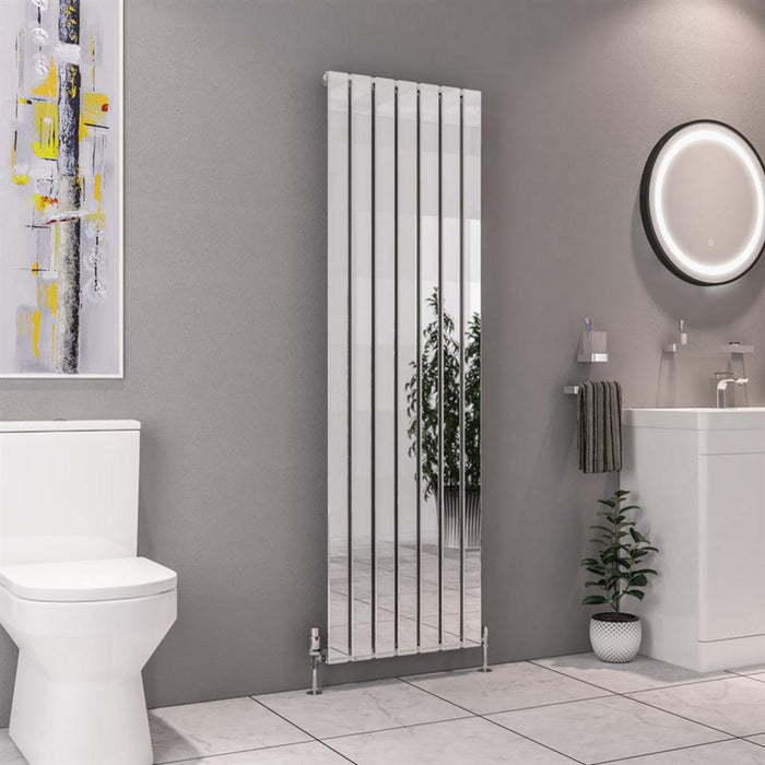 Eastbrook Deddington Single Vertical Designer Radiator - Chrome