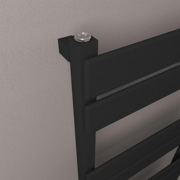 Eastbrook Deddington Vertical Designer Heated Towel Rail - Matt Black