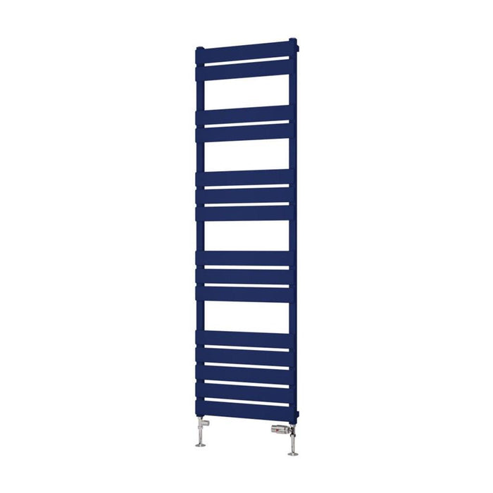 Eastbrook Deddington Vertical Designer Heated Towel Rail - Matt Cobalt Blue