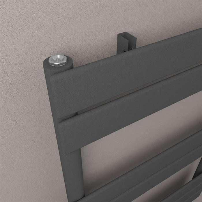 Eastbrook Addington Type 10 Vertical Designer Heated Towel Rail - Matt Anthracite