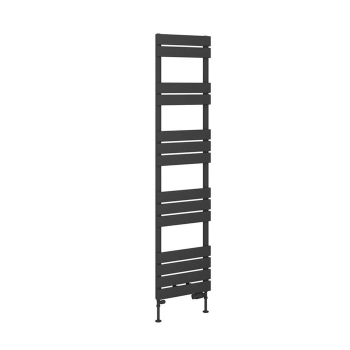 Eastbrook Addington Type 10 Vertical Designer Heated Towel Rail - Matt Anthracite