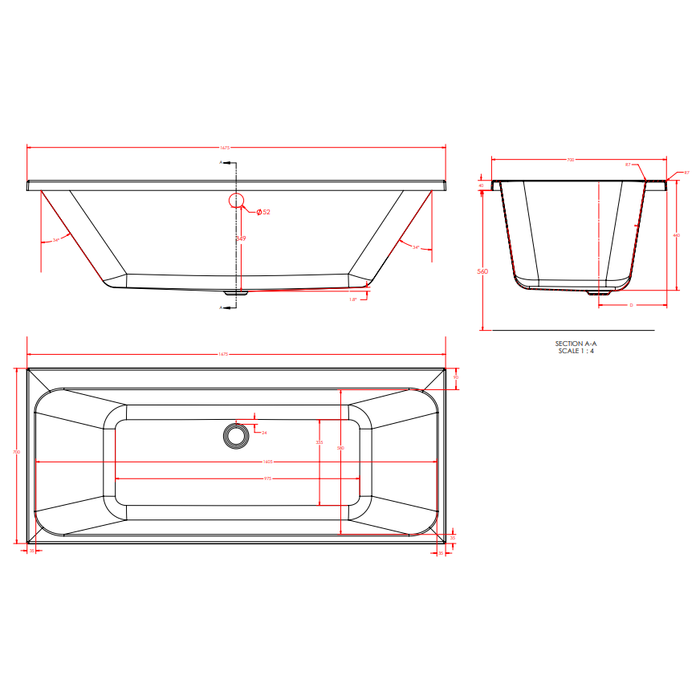 Eastbrook Malin Double Ended Bath
