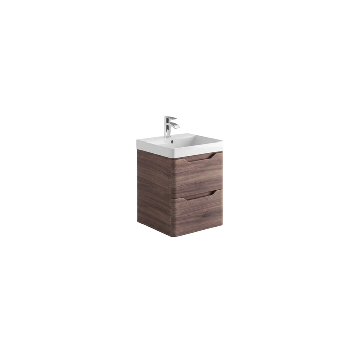 Scudo Ella 2 Drawer Wall Hung Vanity Unit with Basin