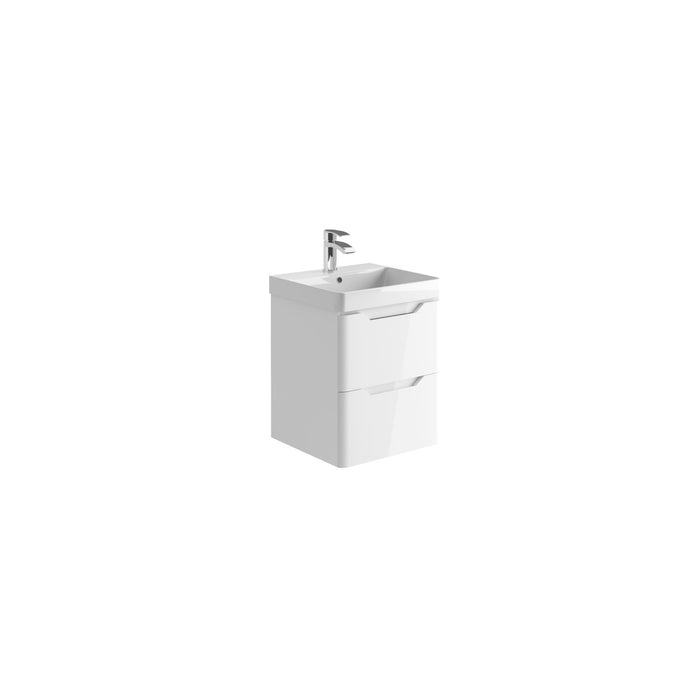 Scudo Ella 2 Drawer Wall Hung Vanity Unit with Basin