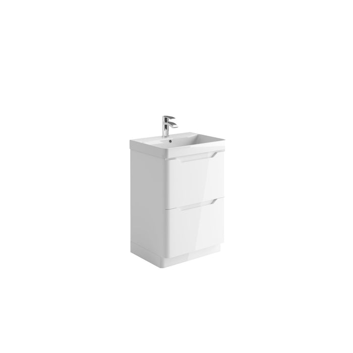 Scudo Ella 2 Drawer Floorstanding Vanity Unit with Basin