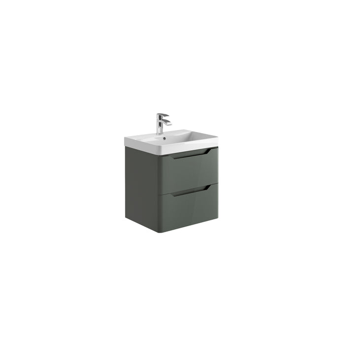 Scudo Ella 2 Drawer Wall Hung Vanity Unit with Basin