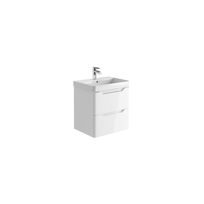 Scudo Ella 2 Drawer Wall Hung Vanity Unit with Basin