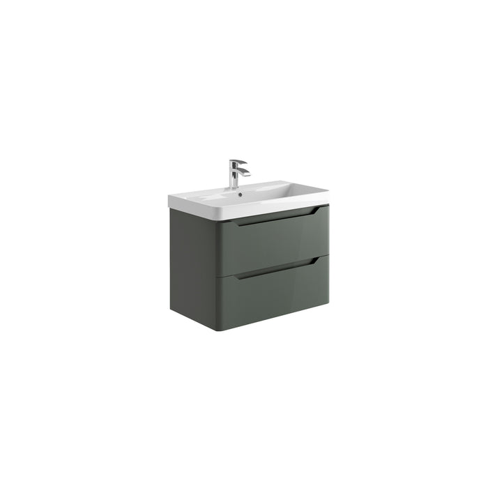 Scudo Ella 2 Drawer Wall Hung Vanity Unit with Basin