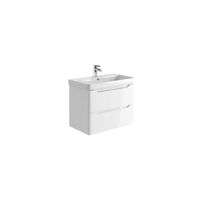 Scudo Ella 2 Drawer Wall Hung Vanity Unit with Basin