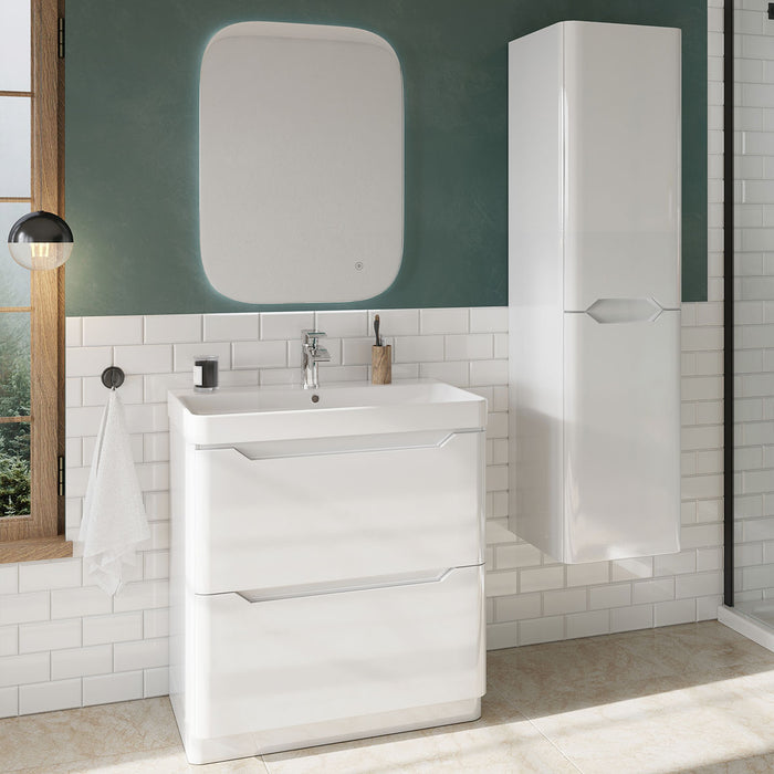 Scudo Ella 2 Drawer Floorstanding Vanity Unit with Basin