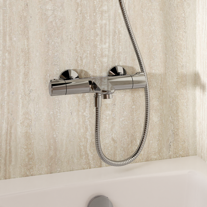 Crosswater Thermostatic Bath Shower Mixer Tap - Chrome