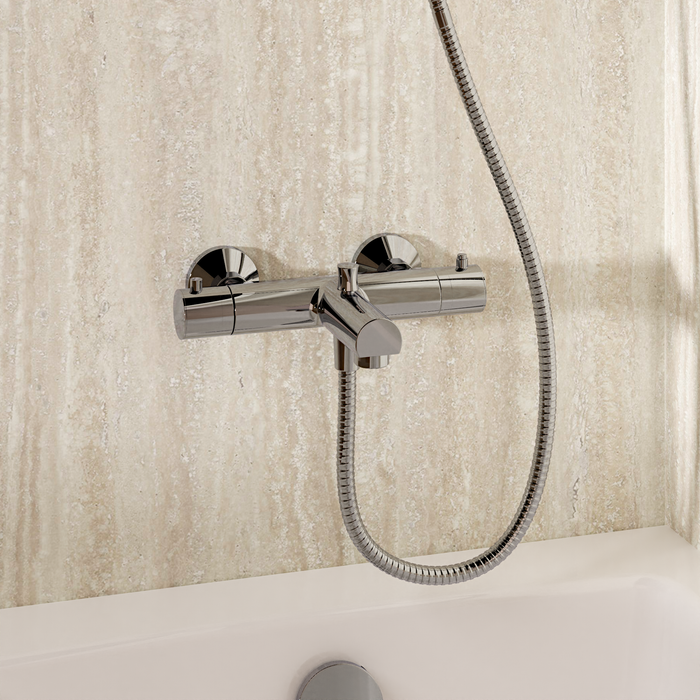 Crosswater Kai TMV2 Thermostatic Bath Shower Mixer Tap - Chrome