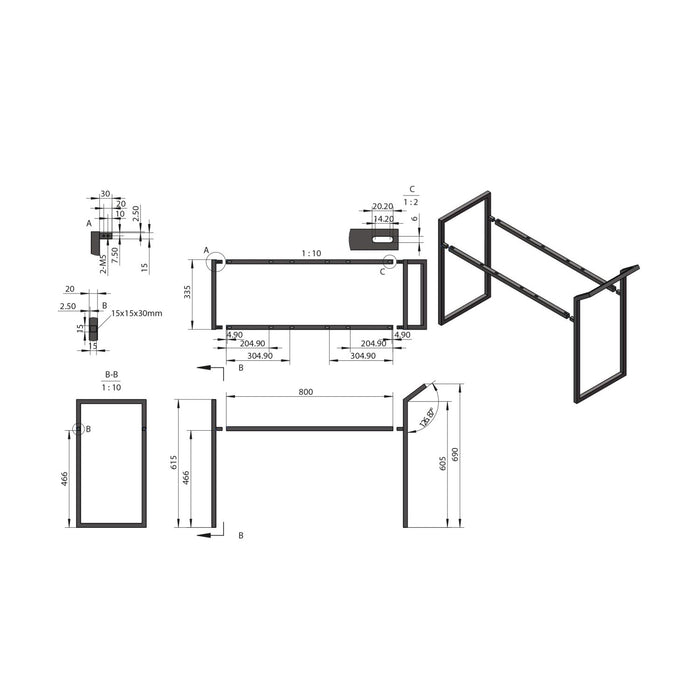 Scudo Muro Plus Black Universal Frame