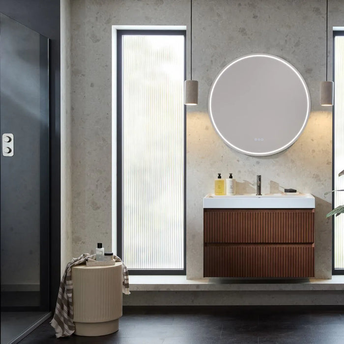 Vado Groove 2 Drawer Wall Hung Vanity Unit with Basin