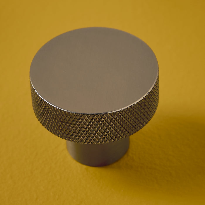 Scudo Knurled Round Furniture Handle 42.5mm