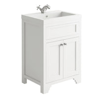 Scudo Ripley 600mm 2 Door Floorstanding Vanity Unit with Handles & Basin