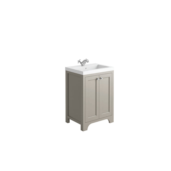 Scudo Brunswick 2 Door Floorstanding Vanity Unit with Basin & Chrome Handles