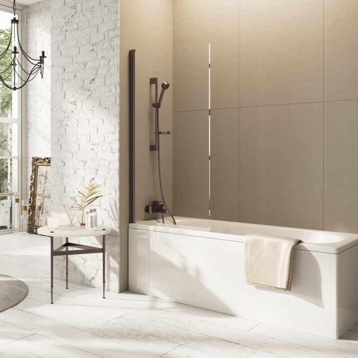 Scudo Thalia 8mm Single Panel Hinged Bath Screen 800mm x 1500mm