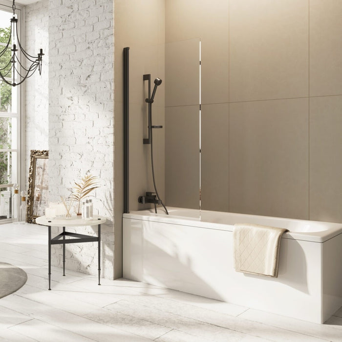 Scudo Thalia 8mm Single Panel Hinged Bath Screen 800mm x 1500mm