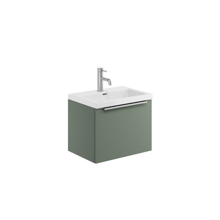 Scudo Muro Plus 1 Drawer Wall Hung Vanity Unit with Ceramic Basin & Handle