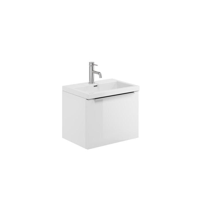 Scudo Muro Plus 1 Drawer Wall Hung Vanity Unit with Ceramic Basin & Handle