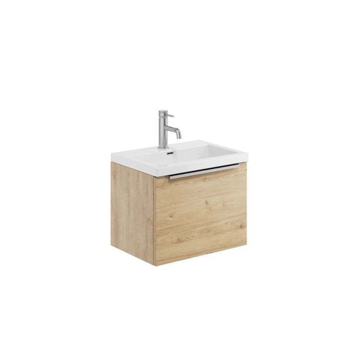 Scudo Muro Plus 1 Drawer Wall Hung Vanity Unit with Ceramic Basin & Handle
