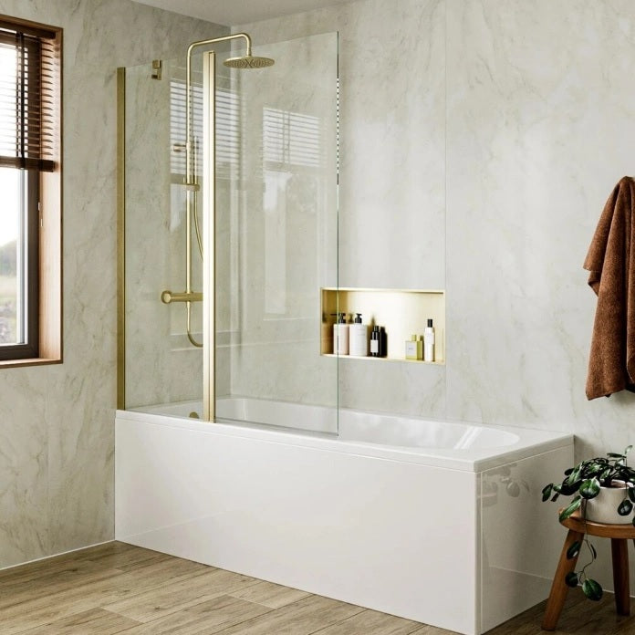 Britton Hoxton 6 Double Panel Bath Screen - 1500mm x 1150mm