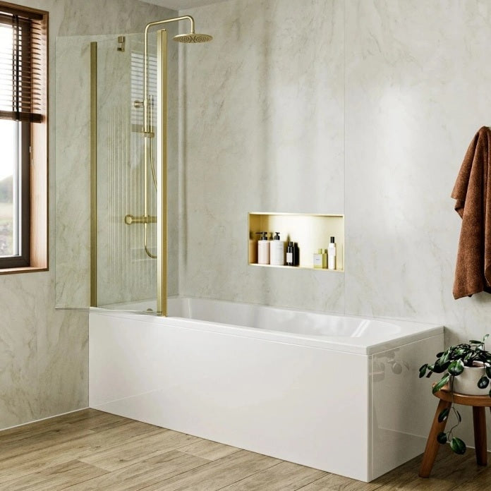 Britton Hoxton 6 Double Panel Bath Screen - 1500mm x 1150mm