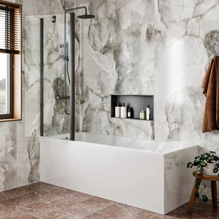 Britton Hoxton 6 Double Panel Bath Screen - 1500mm x 1150mm