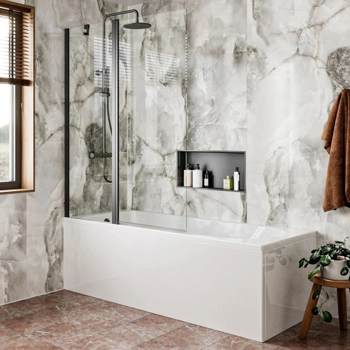 Britton Hoxton 6 Double Panel Bath Screen - 1500mm x 1150mm