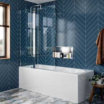 Britton Hoxton 6 Double Panel Bath Screen - 1500mm x 1150mm