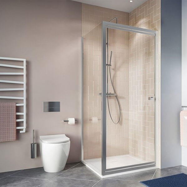 Britton Hoxton 6 Infold Shower Door with Side Panel