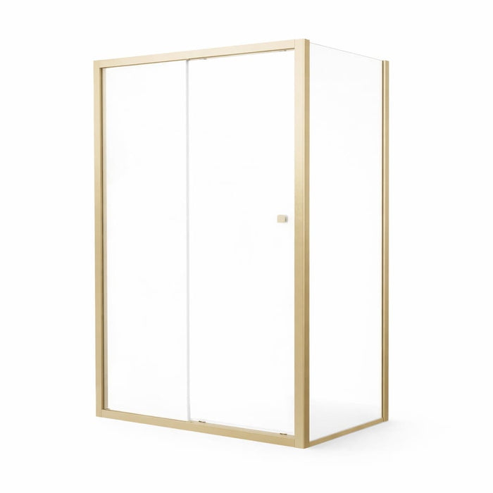 Britton Hoxton 6 Single Sliding Shower Door with Side Panel