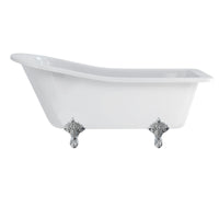 Burlington Harewood Acrylic Freestanding Slipper Bath with Legs 1690mm x 730mm