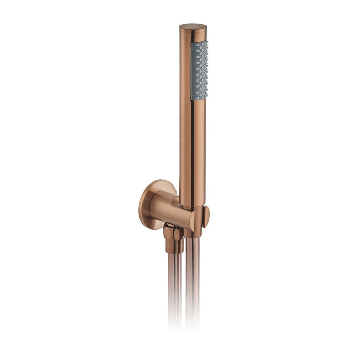Vado Individual Showering Solutions Single Function Hand Held Shower Head With Hose Bracket And Integrated Outlet