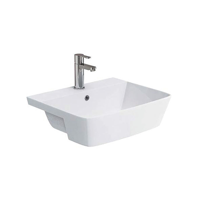 Scudo Lunar Semi Recessed Basin 1 Tap Hole