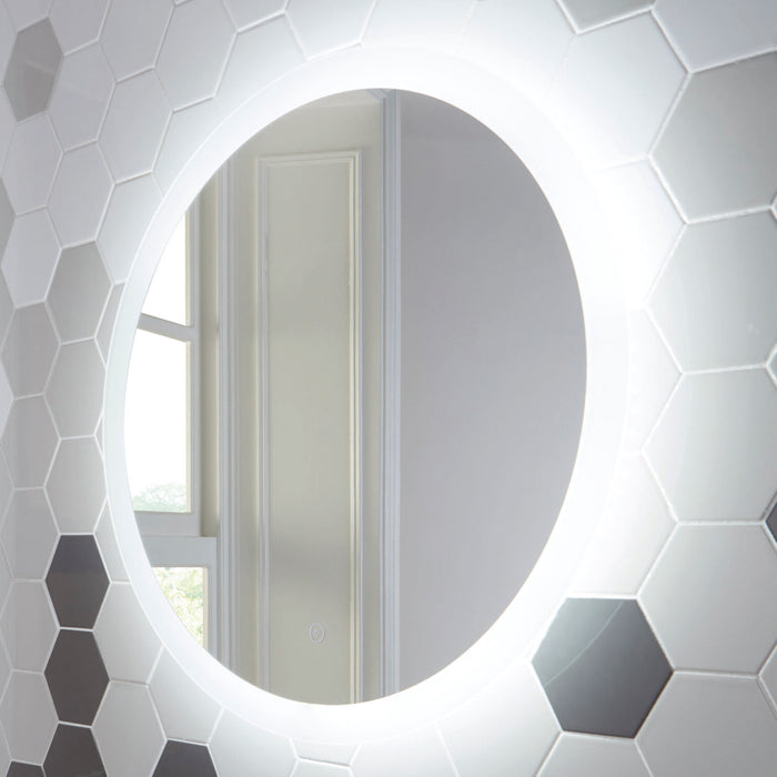 Scudo Lunar Round Illuminated Backlit LED Mirror with Demister Pad