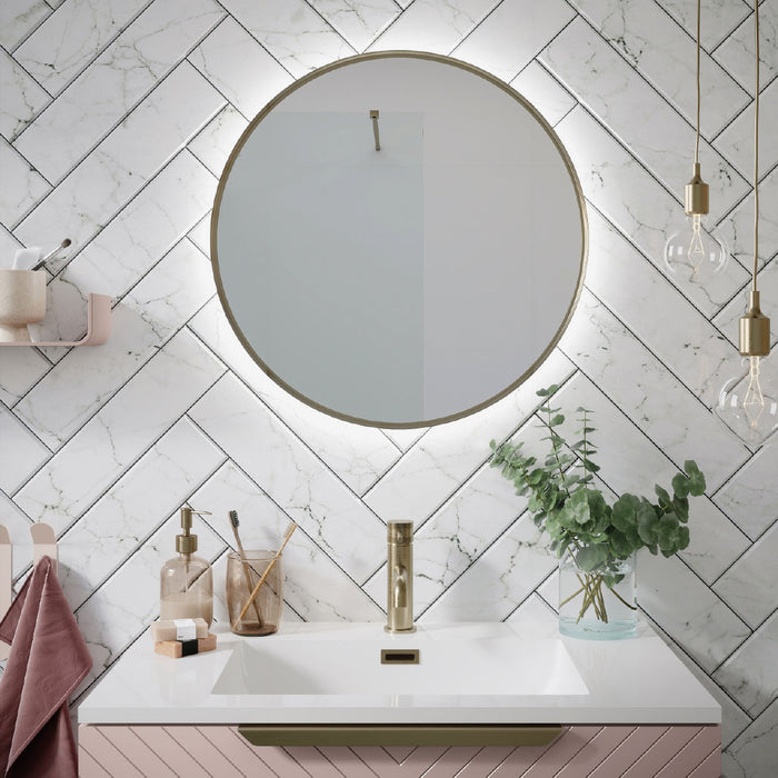 Scudo Macie Round Illuminated LED Mirror - 600mm